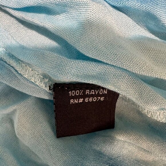 Raviya Womens Size L Turquoise Blue Tiered Dress Swimsuit Cover Up NWT - Picture 12 of 12